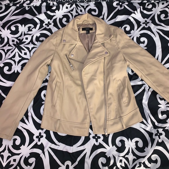 Forever 21 Jackets & Blazers - TAN LEATHER JACKET